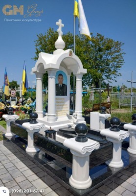 мармуровий пам'ятник для воїна ЗСУ №8656